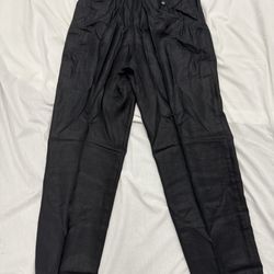 Eddie Bauer Women’s Linen Black Dress Pants - Straight Leg