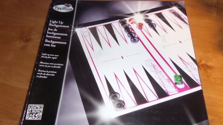 NIB Pavillion Light Up Backgammon