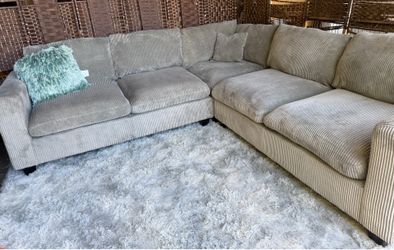 Sectional sofa GRAY ; smoke-free, pet-free, very clean, and very lightly used. $188