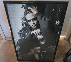 4 Robert Pattinson 24" X 36" Pictures with a Black Frame