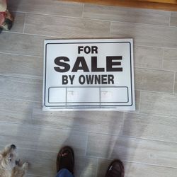 For Sale By Owner Signage 20"X24"  W/ H-wire