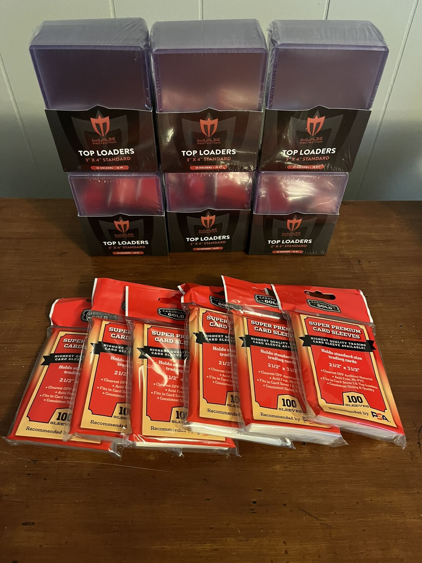 Top Loaders And Sleeves Bundle