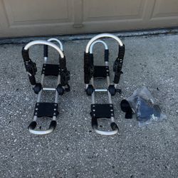 Kayak Roof Rack 4-in-1 Car Roof Carrier Rack, Folding J Bar for 2 Kayaks, Canoe, Surfboard, SUP on Rooftop Mount on SUV, Car and Truck Crossbar