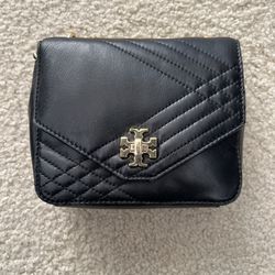 Tory Burch Mini Leather Crossbody - Black