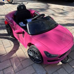 Pink Maserati Ride On Car