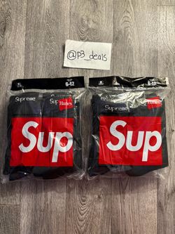 Black supreme socks