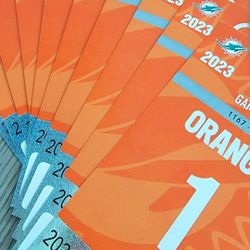 Dolphins VS Washington Orange Parking Pass
