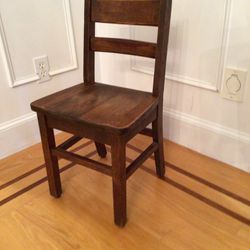 Vintage Child’s Wooden School Chair 1950’s