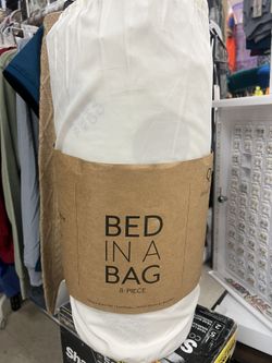 8-Piece Gray Bed in a Bag Microfiber Bedding Queen Set