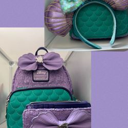 NEW Loungefly Backpack Wallet And Matching Ears!