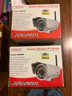 Foscam FI8904W Outdoor Wireless IP Security Cameras – New in Box (2 Available)