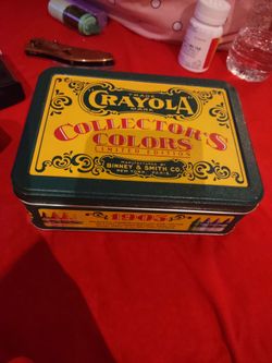 Crayola Collector's Colors Limited Edition Tin and mini pioneer woman collectibles