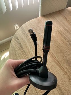 Indoor TV Antenna with Stand and Coax Cable
