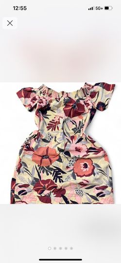 LOFT Floral Off-Shoulder Mini Dress new never worn size XS