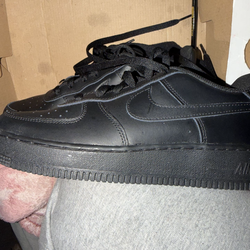 Size 7 Black Nike Airforces Brand New Only Wearn Once