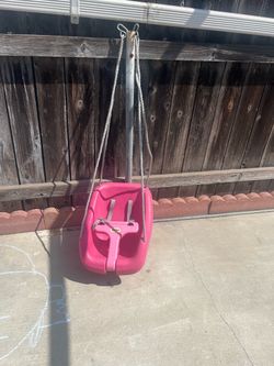 Little tikes pink swing