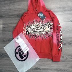 Red Hell Star Hoodie Size Medium