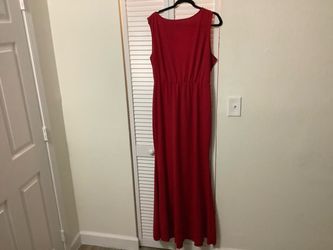 Plus-size dress. Red long, size 22/24
