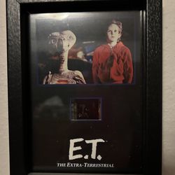 Blockbuster Executive E.T. Movie Framed Numbered Senitype Film Cell #1478