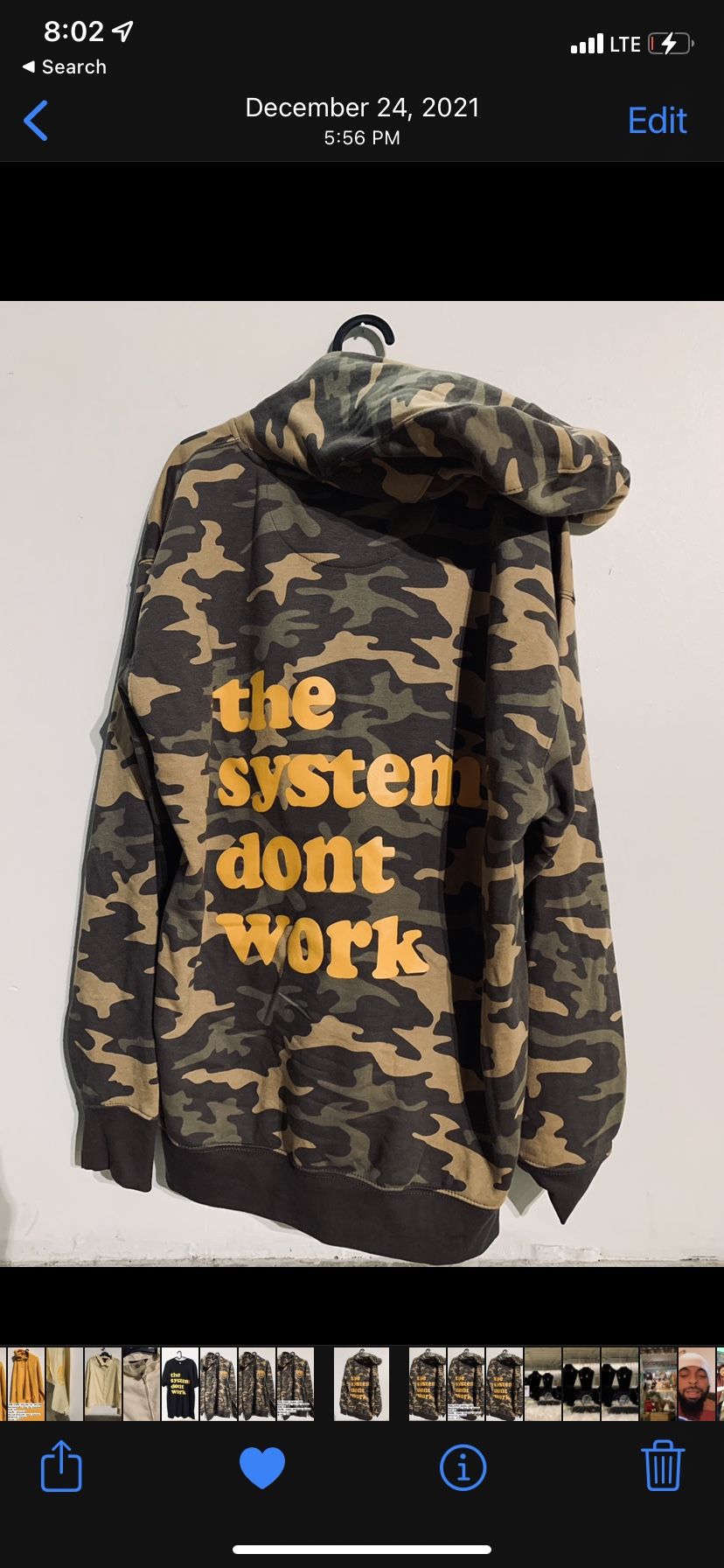 :TSDW Green Camo Heavyweight Zip Up