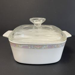 RARE!! Corning Ware Centura Shangri La Pattern 1 1/2 Quart Casserole 