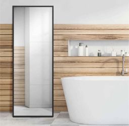 Large Modern Black Wall Mirror (Normally 250$+tax)