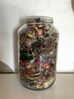 LARGE Mystery jewelry jar !