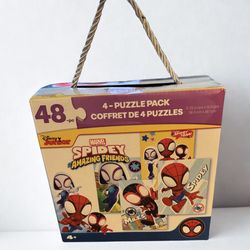 Spidey And His Amazing Friends 48 Pieces 4  Puzzle Pack Disney Junior MARVEL