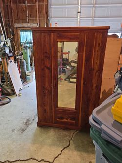 Free cedar cabinet.