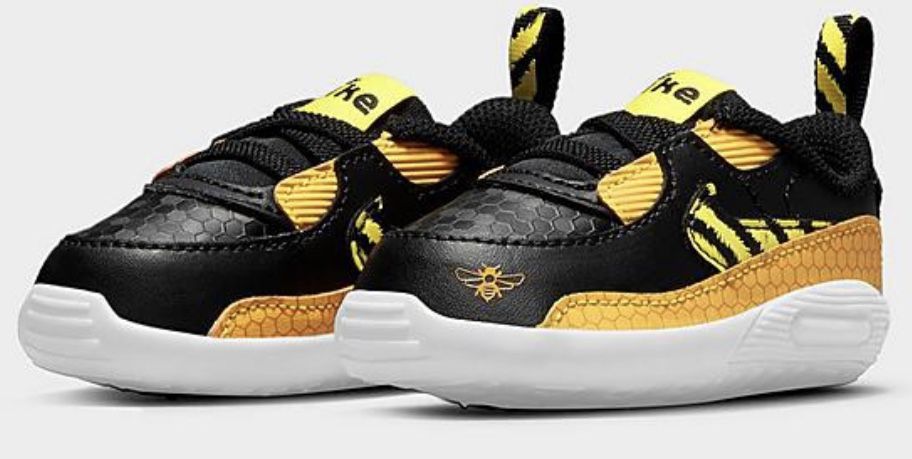 Nike Air Max 90 Se (CB) Baby Crib Bootie Shoes Black/Yellow 2c