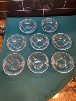 Vintage set of 8 Federal Glass lovely berry bowls circa 1930’s