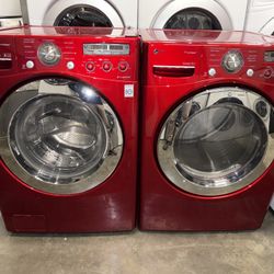 LG XL CAPACITY ELECTRIC WASHER & DRYER