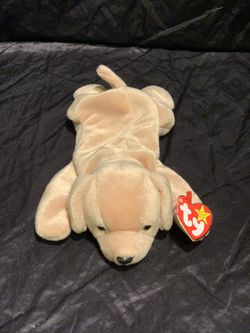 Fetch Golden Retriever Dog Born 2/4/97 TY Beanie Baby