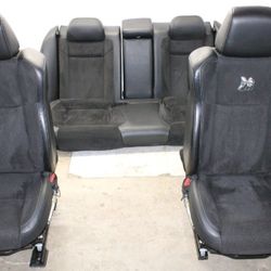 Scatpack Black Suede/ Leather Full Seats Set With Door Panels Included Aswell