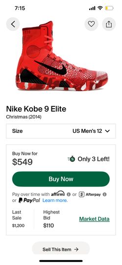 Kobe 9 2014 Christmas.