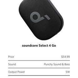 Sound Core Select 4 Go