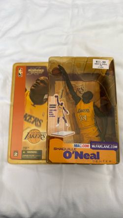 Los Angeles Lakers Shaquille O’Neal McFarlane series 2 yellow uniform BRAND NEW IN BOX
