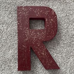 Cardboard letter R