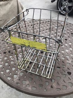 Vintage metal produce baskets