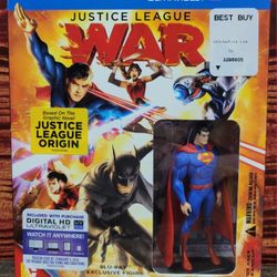 DC Justice League War Bluray w/ Superman Figure 