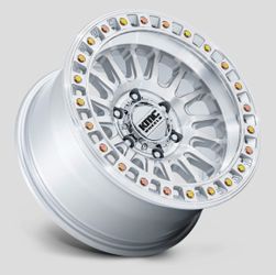 17x8.5 -10 Offset 6x139.7 Kmc 552 in Gloss Silver Mach Face