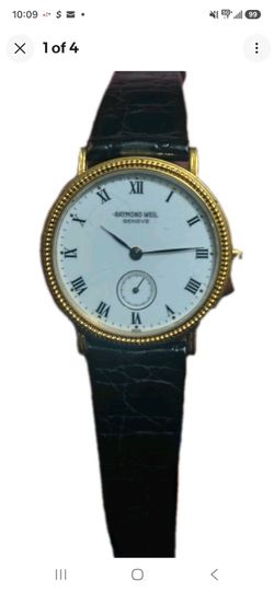 Raymond Weil 18k gold watch