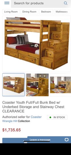 FULL SIZE BUNK BED/ 6 Drawers 