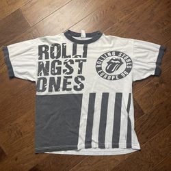 Vintage Rolling Stones Europe 1990 T-Shirt – One Size – Authentic