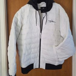 Men's Vintage Hollister Quilted White Puffer

Jacket XL Hoodie