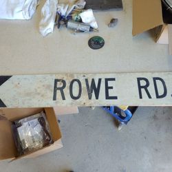Old Aluminum Road Sign