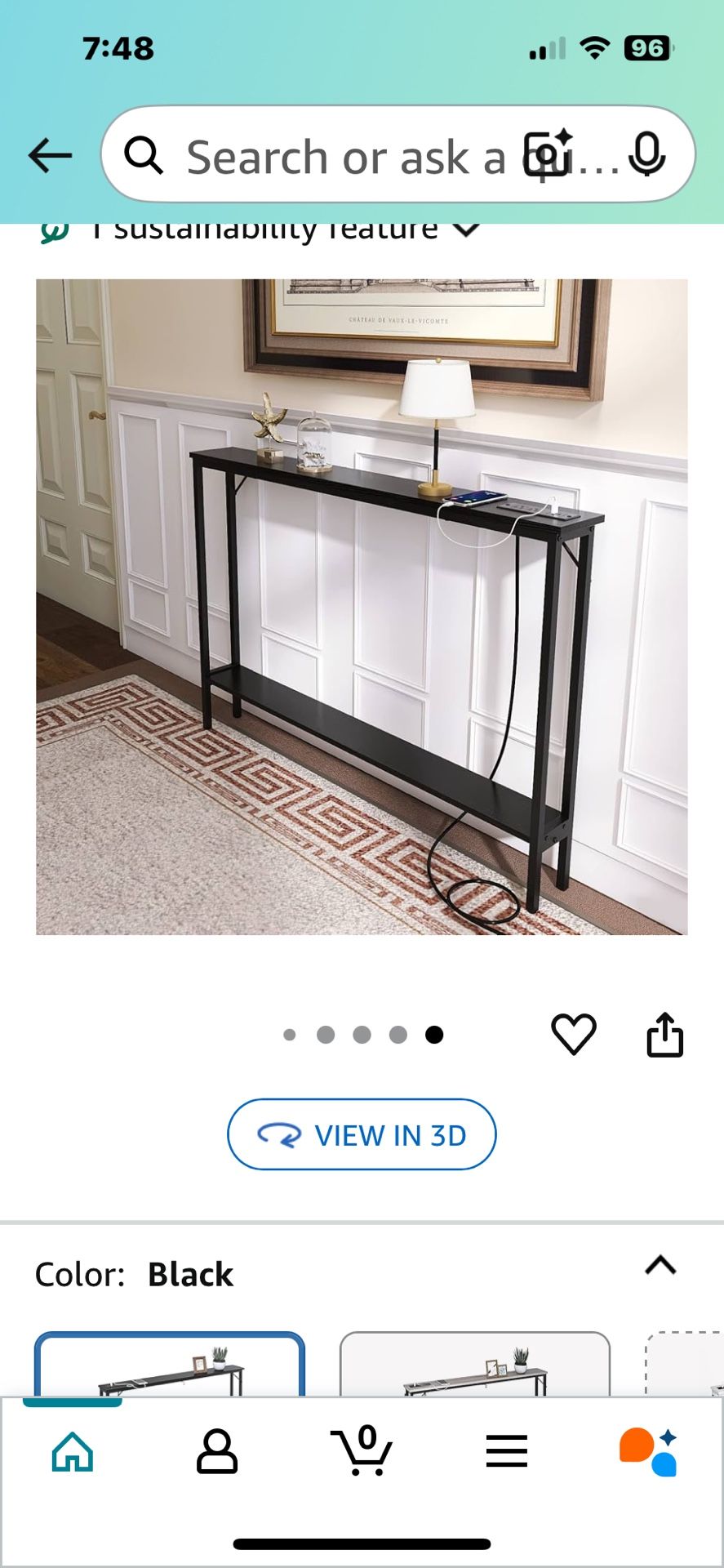 Skinny Sofa Table