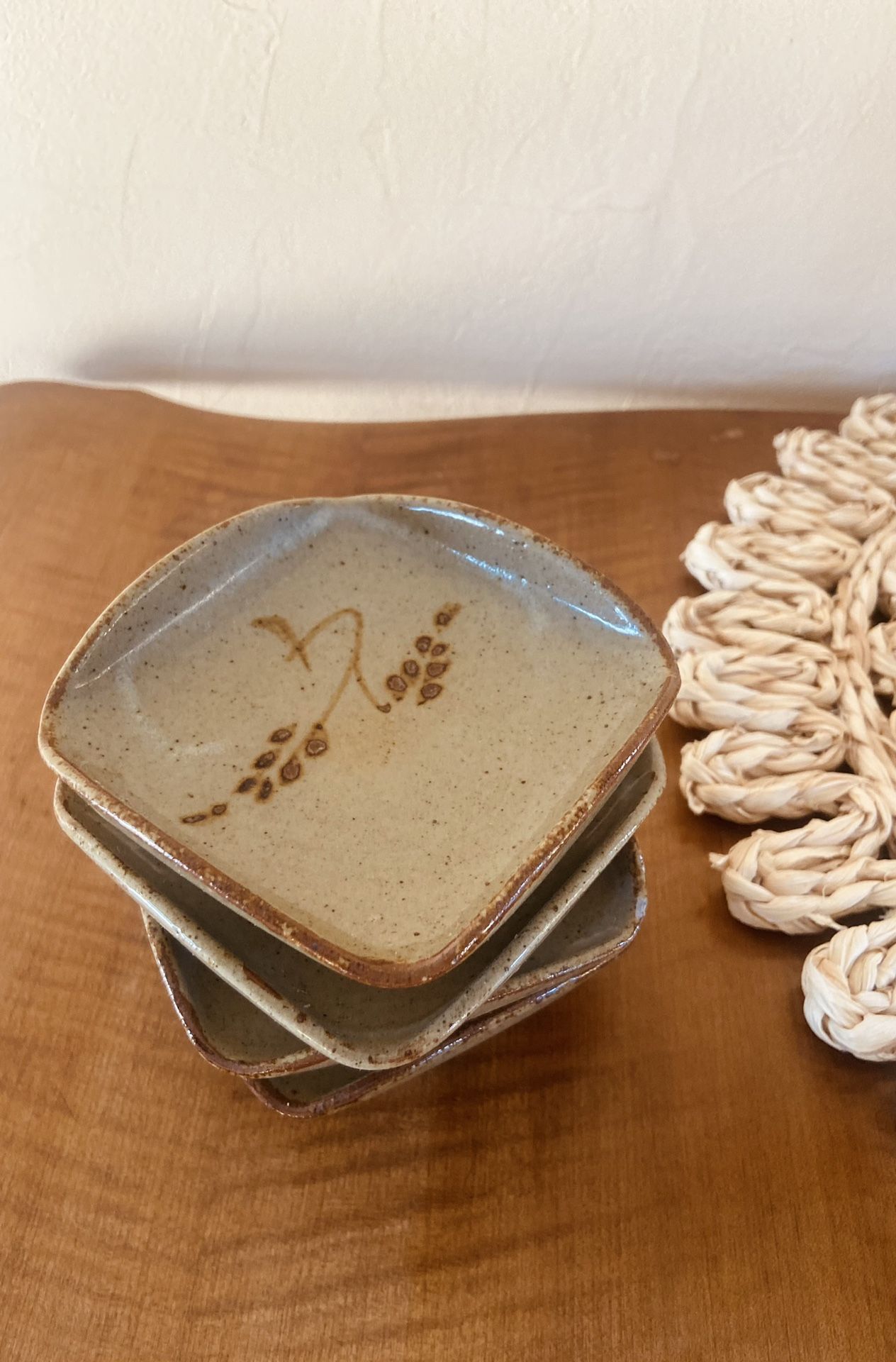 Vintage Pottery MCM Coasters