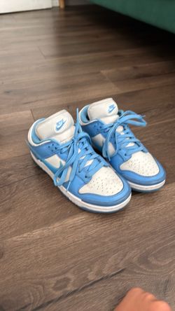 Nike Dunk Low Blue and White Sneakers size 6 1/2