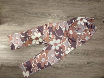 Floral Backless Jumpsuit SIZE LARGE